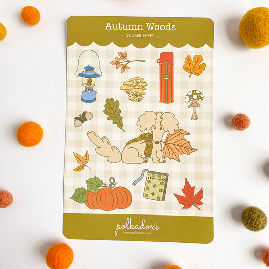 Autumn Woods Sticker Sheet